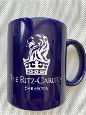 The Ritz-Carlton Sarasota Deep Purple Logo Coffee Mug